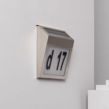Applique Murale led Extérieure Solaire Barua pour Numérotation de Maisons 6500K Blanc froid
