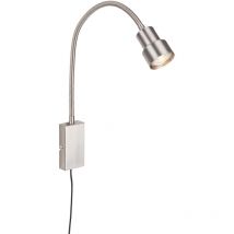 Briloner - Applique led Touch leuchten tusi, 5 w, 400 lm, IP20, nickel mat, métal, incl., 1x GU10, 57,7 x 11,5 x 6 cm