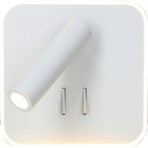 Arlux Jazz Applique Intérieure Carré 11w 770lm 2700k Blanc + Liseuse 3w 210lm - 114118 2007.00 Eur