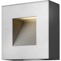 Luna - Applique murale d'extérieur à 2 ampoules led Titane IP44 - Elstead