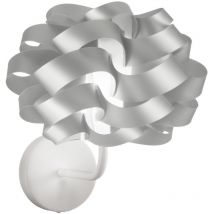 Applique Moderna 1 Luce Cloud In Polilux Silver Made In Italy