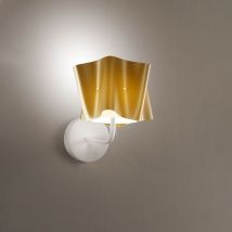 Applique Moderna a 1 Luce Folio In Polilux Oro Made In Italy