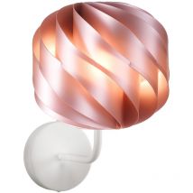 Applique Moderna Globe 1 Luce In Polilux Rosa Metallico Made In Italy