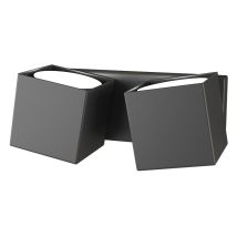 Applique Moderna Rotation Metallo Grigio Antracite 2 Luci Gx53
