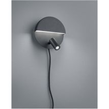 Iperbriko - Applique Moderne Double Émission Noir avec Spot Orientable