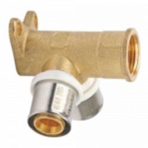 Fixoconnect - Raccord Multicouche à sertir Applique double Ø16x2,0 - 1/2(15/21) - Somatherm