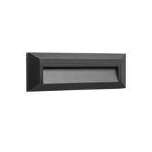 Applique Murale hill extérieure Balisage Noire 3,5W IP65 Température de Couleur: Blanc Chaud 3000K