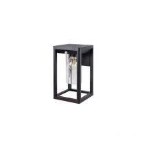 Applique Mural Noir 15W E27 IP44 avec Luminaire Remplaçable