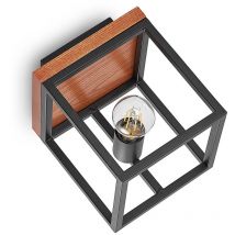 Lindby - Applique Murale à intensité variable 'Miravi' en bois pour salon & salle à manger