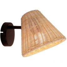 Lindby - Applique Murale à intensité variable 'Zyralia' en bois pour salon & salle à manger