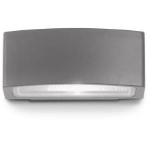 Ideal Lux - Andromeda - Petite Applique Murale Extérieure à 1 Lumière, Chrome Poli, Anthracite IP55, E27