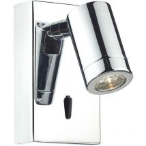 Dar Lighting - dar anvil - Applique Murale de Lecture led Chrome Poli