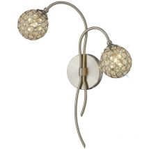 Inspired Apollo Applique 2 Lumières G9 Nickel Satiné/Cristal