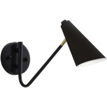 Applique Murale App1139-1w Noir Métal E27 1-Points De Lumière