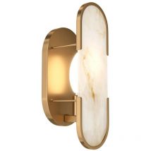 Maytoni - Applique murale applique couloir lampe chambre lampe métal marbre doré h 29,5 cm