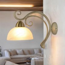 Licht-erlebnisse - Applique murale aurora white en blanc shabby
