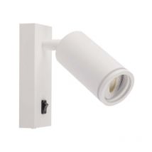 Vtac - Applique Murale Blanche avec Interrupteur pour Ampoule GU10 - si