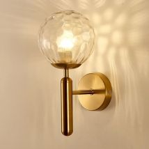 Applique Murale En Verre Led Moderne – Design Nordique Pour Salon Et Salle De Bain – Lumière Douce Et Diffuse – Dimensions 30x15cm