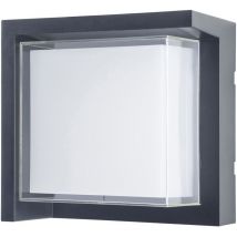 Forlight - Creu aplique cuadrado negro con led y selector de temperatura