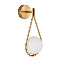 Tonchean - Applique murale chambre applique murale led dorée angle réglable applique murale rétro industrielle d'intérieur moderne abat-jour