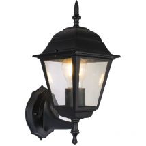 Lampe murale lanterne de jardin E27 outdoor IP44 noir aigostar