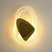Applique murale de salon chambre lampe de chevet lumière créative nordique étude de luxe balcon mur applique murale en cristal minimaliste