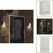 Vidaxl - Applique murale d'extérieur argenté acier inoxydable - Applique Murale Exterieure - Éclairage Extérieur - Luminaire Mural - Lampadaire