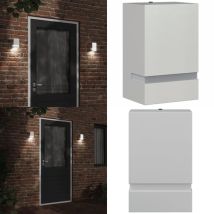Vidaxl - Applique murale d'extérieur argenté acier inoxydable - Applique Murale Exterieure - Éclairage Extérieur - Luminaire Mural - Lampadaire