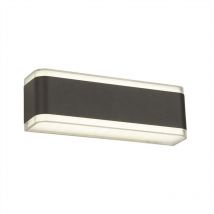 Searchlight - Outdoor - Applique murale d'extérieur led intégrée à 2 lumières gris foncé IP44