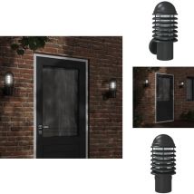Applique murale d'extérieur noir acier inoxydable - Applique Murale Exterieure - Éclairage Extérieur - Luminaire Mural - Lampadaire Extérieur