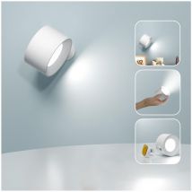 Applique murale d'intérieur, applique murale led tactile avec port de chargement usb, commande tactile, 3 niveaux de luminosité, 3 températures,