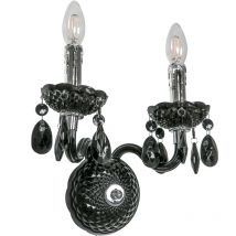 Applique murale Whiz 2xE14 métal noir A.90690/2BL Italux