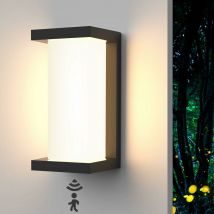 Applique Murale Exterieure 18W, Lampe Exterieur Detecteur de Mouvement, Étanche IP66 Applique Lampe Luminium Eclairage Décoration, Exterieur Applique