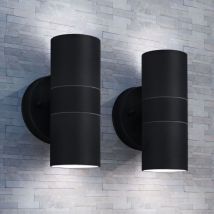 Lot De 2 Applique Murale D'Extérieur,lampe Murale,applique Lumineuse Acier Vdvm266970