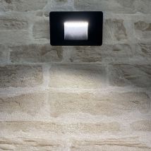 Arum Lighting - Applique Murale Extérieure Balisage Noir 2W IP65 Température de Couleur: Blanc neutre 4000K