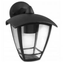 Todoelectrico - Applique murale extérieure de façade led Niko noire Aluminium pour ampoule led E27