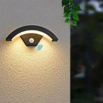 Rwoythk - Applique murale extérieure led avec détecteur de mouvement, éclairage extérieur moderne 24 w IP54 étanche, éclairage extérieur lumière
