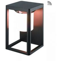 Zambelis - Applique Murale Extérieure led Solaire Avec Détecteur 2W IP65 Graphite Blanc chaud - 3000K