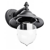 Applique De Jardin Noire Toskana 25 E27 Ip54 Pour Façades Gtv