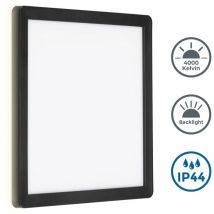 Telefunken - Applique murale led d'extérieur avec rétro-éclairage - 25x25 cm - lampe murale d'extérieur 1-flamme plate mur de maison façade salle de