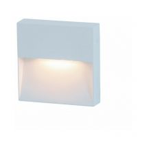 Zambelis - Balise Murale Extérieure led 6W IP65 Blanc Sablé Blanc chaud - 3000K