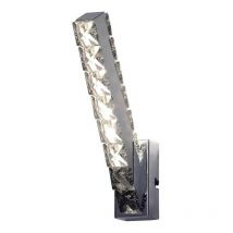 Diyas - Inspired Galaxy - Applique murale verticale 3W led 4000K chrome poli, cristal