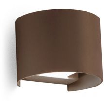 Applique murale gea led marron henk r ges877c led 3000k ip65 faisceau orientable classique applique extérieure biemission