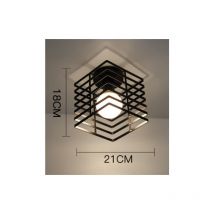 Yidomde - Applique murale géométrique en fer forgé pour salon, cuisine, loft, salle à manger, café (ampoule non incluse) Sept couches de lumière