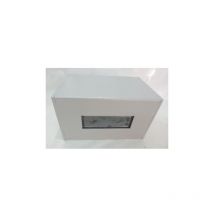 Applique murale grise métal 225X140X140mm 1 faisceau indirect lampe E27 (non incl) 230V IP65 IK06 signo 1WB Prisma 700127