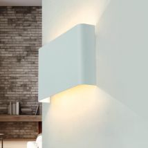 Applique d'intérieur HAGA blanche au design moderne de style minimaliste 2xG9 éclairage indirect - Blanc