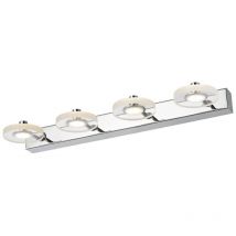 Italux - Harmony - Applique Murale led Moderne Chrome, Blanc Chaud 3000K 840lm