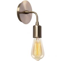 Applique Murale Interieur, Lampe Murale Industrielle Bois, Vintage 12x12x20 cm - Vintage