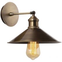 Applique Murale Interieur, Lampe Murale Industrielle Bois, Vintage 24x24x20 cm - Vintage