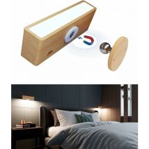 Debuns - Applique Murale Intérieure, Lampe Murale Sans Fil Rechargeable USB,Réglage de La Luminosité Applique Murale Sans Fil Chambre, Lampe de